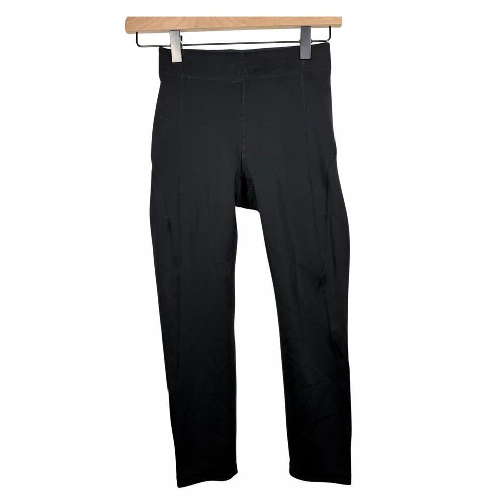 Ivy Park Black Cropped Athletic Leggings Womens Size XXS Beyoncé